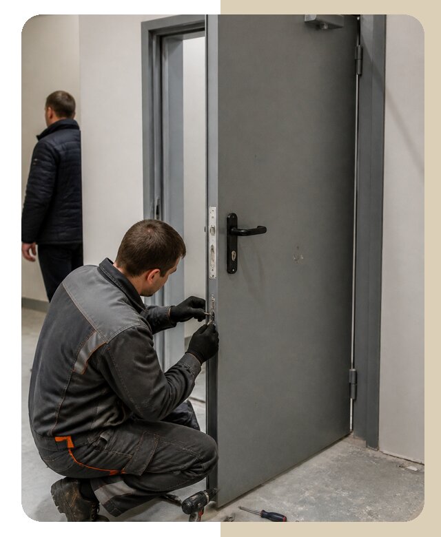 Ремонт противопожарной двери в Ялуторовске по цене 6714 р. | Дверной